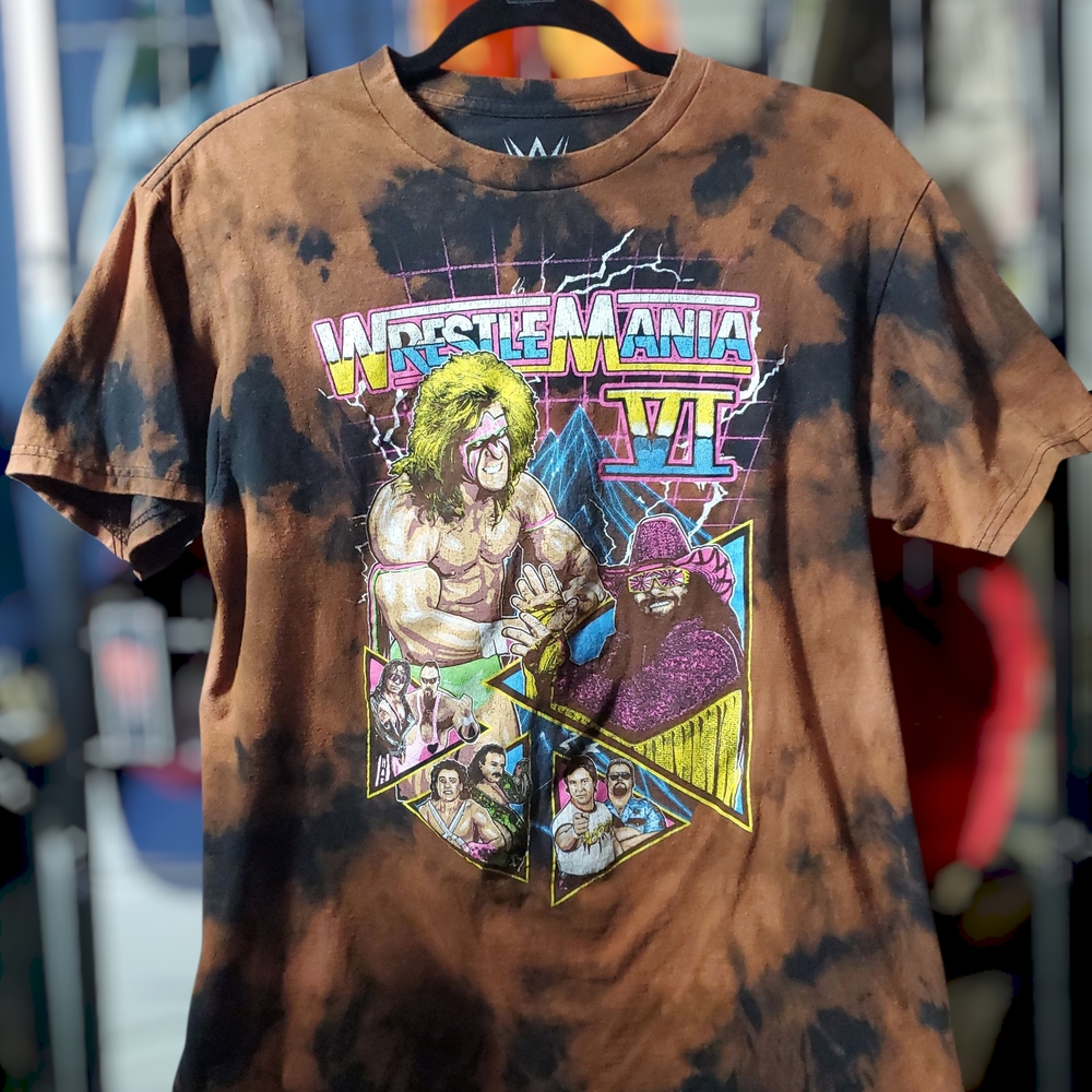 WrestleMania VI Brown Graphic T-Shirt